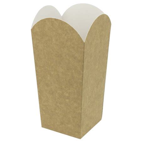 Caixa Pipocas Pequena Kraft 45g 6 5x8 5x15cm 25 Uds