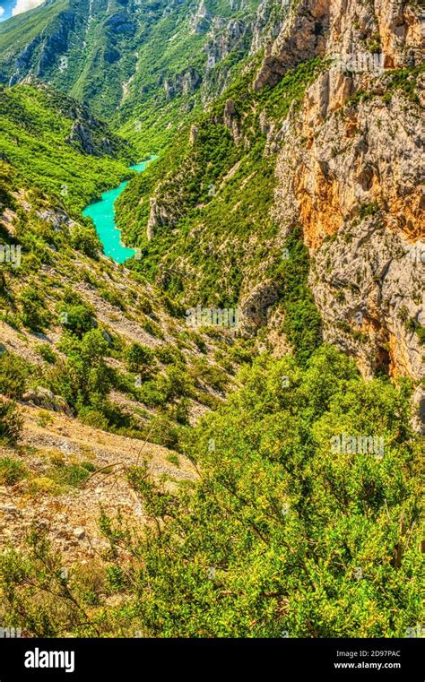 Gorges Du Verdon Verdon Gorge Alpes De Haute Provence France Stock