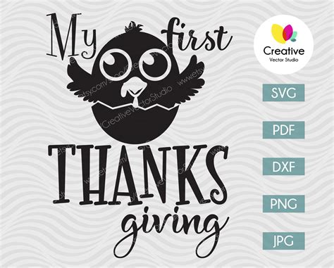 My First Thanksgiving SVG Creative Vector Studio