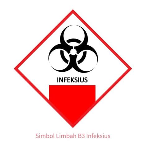 Jual Sticker Infeksius Stiker Simbol Label K3 Limbah B3 Hazmat 5x5