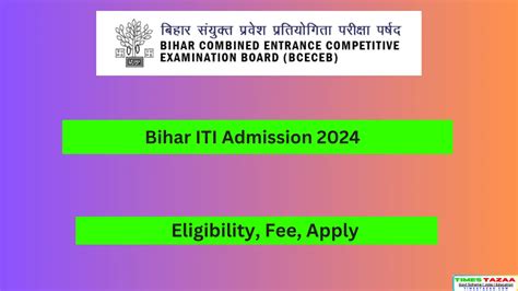 Bihar Iti Admission 2024 Online Form Date Eligibility Documents