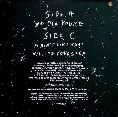 Alice In Chains Fans Comunidad Argentina Alice In Chains We Die Young Ep 1990