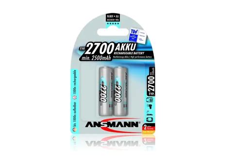 Ansmann Nimh Akku Mignon Aa Typ 2 700 Min 2 500 Mah 2er Pack Kaufen