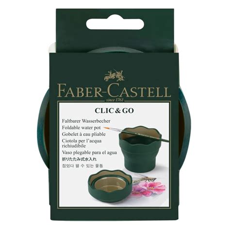 Faber Castell Vaso Portable Plegable Clic Go