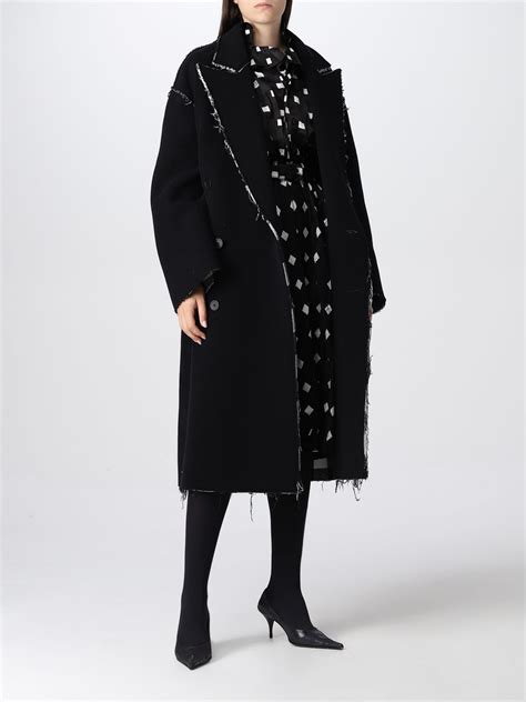 Balenciaga Oversize Wool Coat Black Balenciaga Coat 704511tmu18