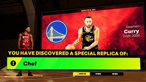 How To Make Rare Replica Chef Build In Nba K Youtube