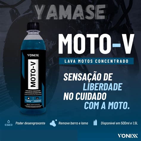 Moto v Shampoo Para Lavar Moto Restaurax Aplicador Vonixx Frete grátis