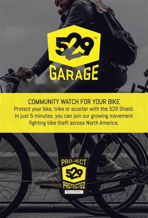 529 Shield 529 Garage Bicycle Registration Kit Us Edition Project 529