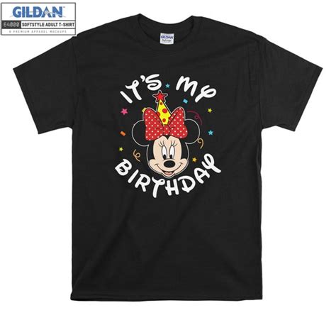 Minnie Mouse Its My Birthday Mickey Birthday T Shirt Etsy