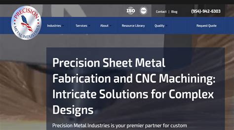 Precision Metal Industries Cnc Machining Companies