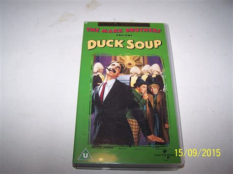 Duck Soup [vhs] Groucho Marx Harpo Marx Chico Marx Zeppo Marx The Marx