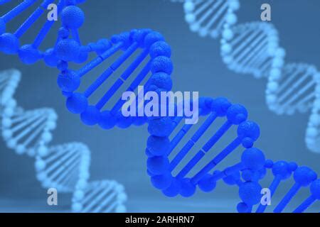 3d Rendering Of DNA Deoxyribonucleic Acid Structure 3d Illustration