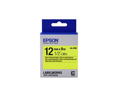 Fita Fluorescente Epson Lk 4ybf Fluor Blkyell 129 Fitas