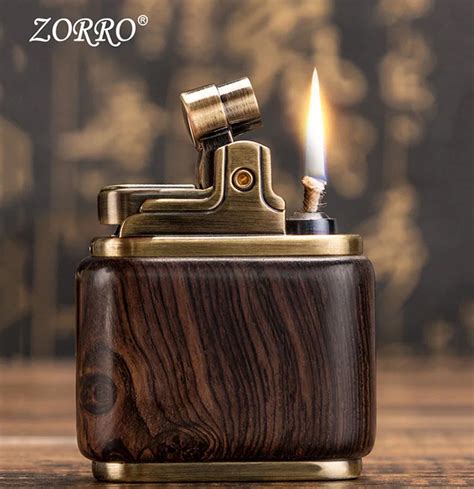 Briquet K Ros Ne En Cuivre Pur Zorro Briquet Presse Coquillage Bois