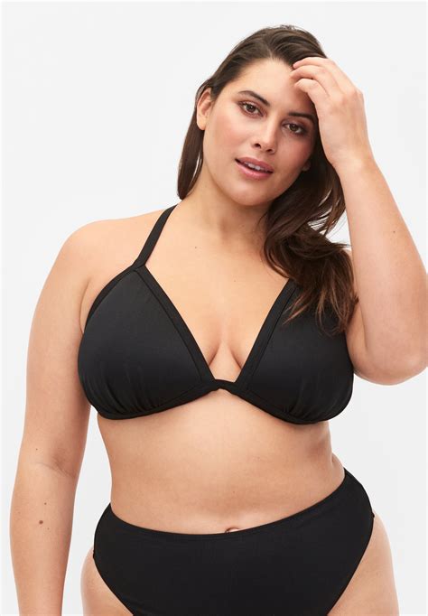 Zizzi EINFARBIGER Bikini Top Black Schwarz Zalando Ch
