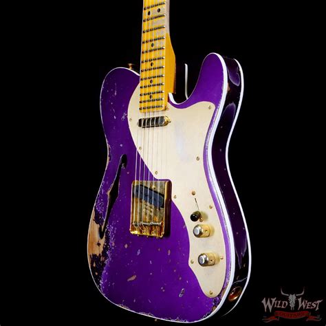 Fender Custom Shop S Thinline Telecaster Heavy Relic Purple