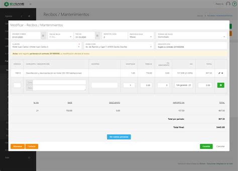 Facturaci N Integrada En Software Control De Plagas Y Sanidad Ambiental