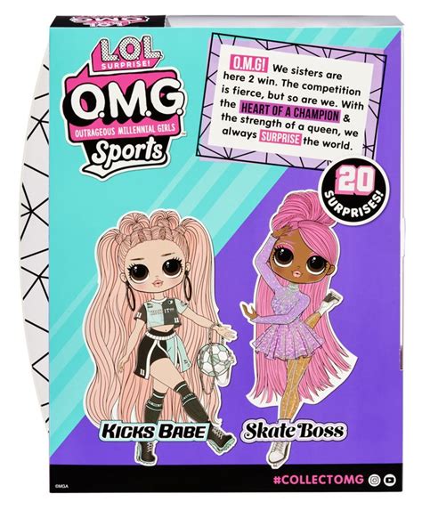 Lol Omg Sports Skate Boss And Kicks Babe Dolls Figure Skater And Footballer Lol Lol Dolls