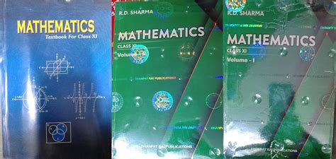 R D Sharma Mathematics Class 11 Volume 1 And 2 With Ncert Mathematics Class 11 Combo Set 3 Books