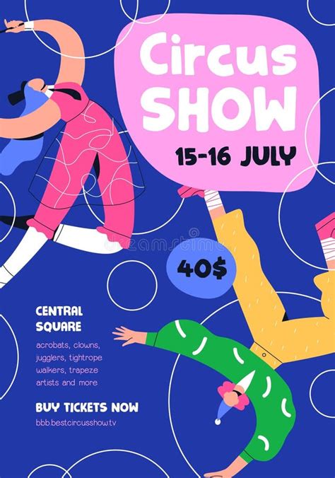 Circus Show Poster Design Carnival Festival Event Advertising