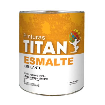 Pintura Esmalte Blanco Brillante Titan Galon Grupo Construmateriales