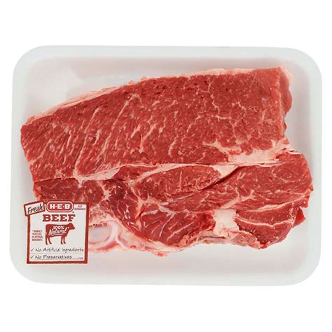 H E B Beef Bone In Chuck Roast Usda Select Shop Meat At H E B