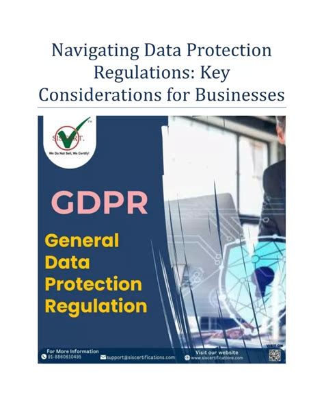 Ppt Navigating Data Protection Regulations Key Considerations For