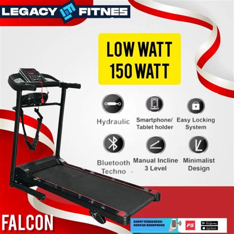 Jual Treadmill Elektrik Low Watt Legacy Falcon Hemat Listrik Alat