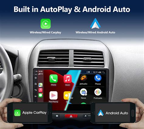 CarPlay Android 12 Auto Car Stereo GPS Head Unit For Mitsubishi ASX