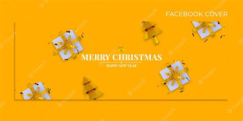 Premium Psd Christmas And Happy New Year Facebook Cover Template