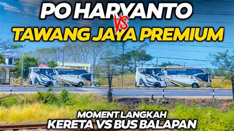 Viral Kira Kira Siapa Pemenangnya Bus Vs Kereta Balapan Seru Banget