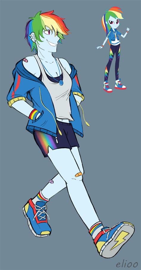 2954127 Safe Artistelioo Rainbow Dash Equestria Girls Clothes