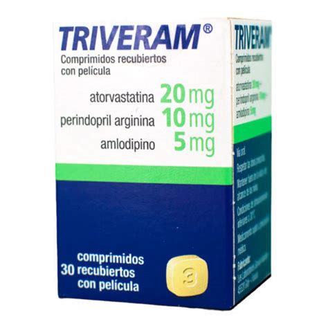 Triveram Mg Mg Mg Atorvastatina Perindopril Arginina Amlodipino