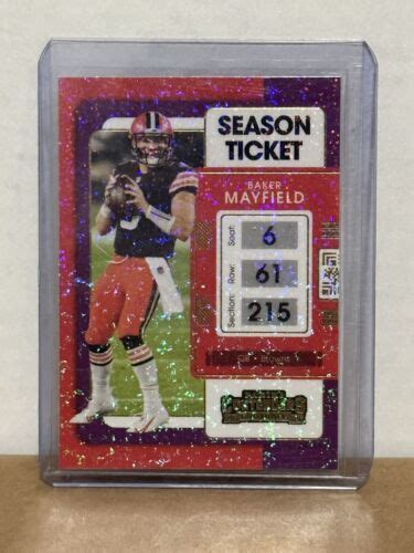 Panini Contenders Baker Mayfield Season Ticket Stardust Sp