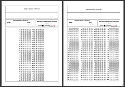 Modelo de Gabarito Opções Para Baixar Grátis e Imprimir Excel Easy