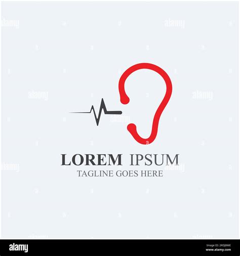 Sense Of Hearing Ear Icon Logo Vector Stock Vector Image And Art Alamy
