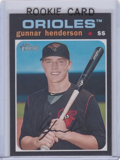 CARTE RECRUE GUNNAR HENDERSON Baltimore Orioles Baseball 2022 TOPPS