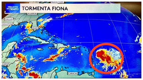 Esta Es La Trayectoria De La Tormenta Tropical Fiona Que Amenaza Al