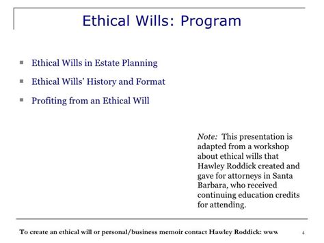 Ethical Wills Enrich Estate Plans