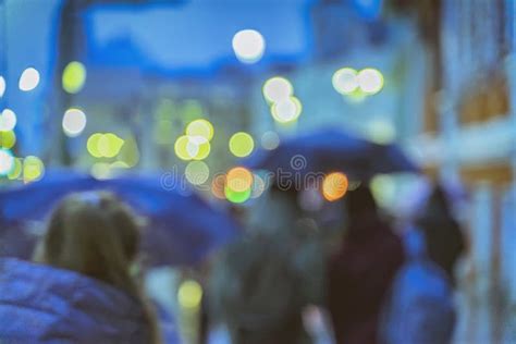 Bokeh Stadtlicht Nacht Abstrakter Verschwommener Farbiger Hintergrund