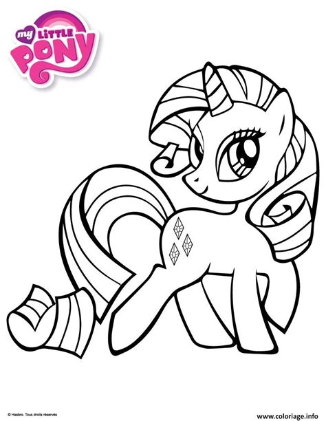 Coloriage Princesse Rarity My Little Pony Dessin My Little Pony à imprimer