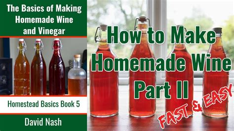 How To Make Homemade Wine Fast Easy And Cheap Wine Perfect For