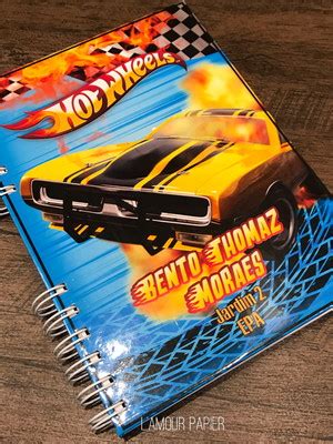 Agenda Escolar Hot Wheels Compre Produtos Personalizados No Elo7
