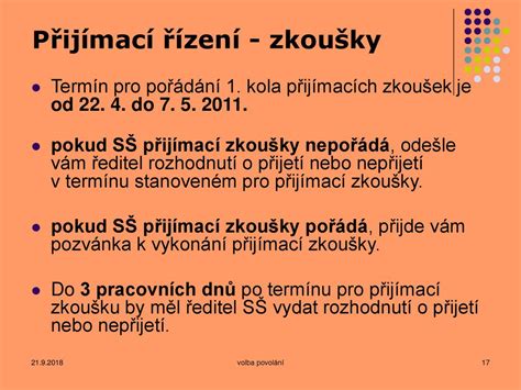 Přijímací řízení pro vycházející žáky - ppt stáhnout