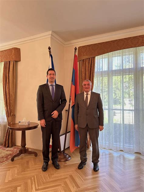 Ambassador Ashot Hovakimian Hosted The Newly Appointed Ambassador Of