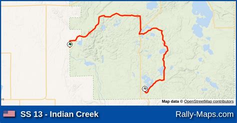 Ss 13 Indian Creek Stage Map Ojibwe Forests Prorally 2004 🌍 Rally