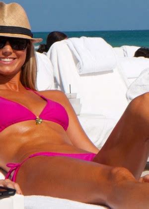 Stacy Keibler Wearing Bikini In Miami Gotceleb