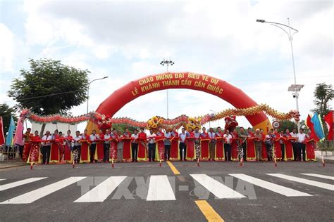 Long An Khánh Thành Cầu Nối Liền Hai Bờ Sông Cần Giuộc