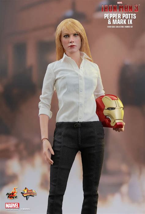 Toys From Years Scale Hot Toys MMS MMS Iron Man Pepper Potts Black High Heels
