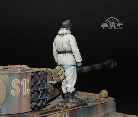 Winter German Tank Crew Wwii Pro Built Model Ebay